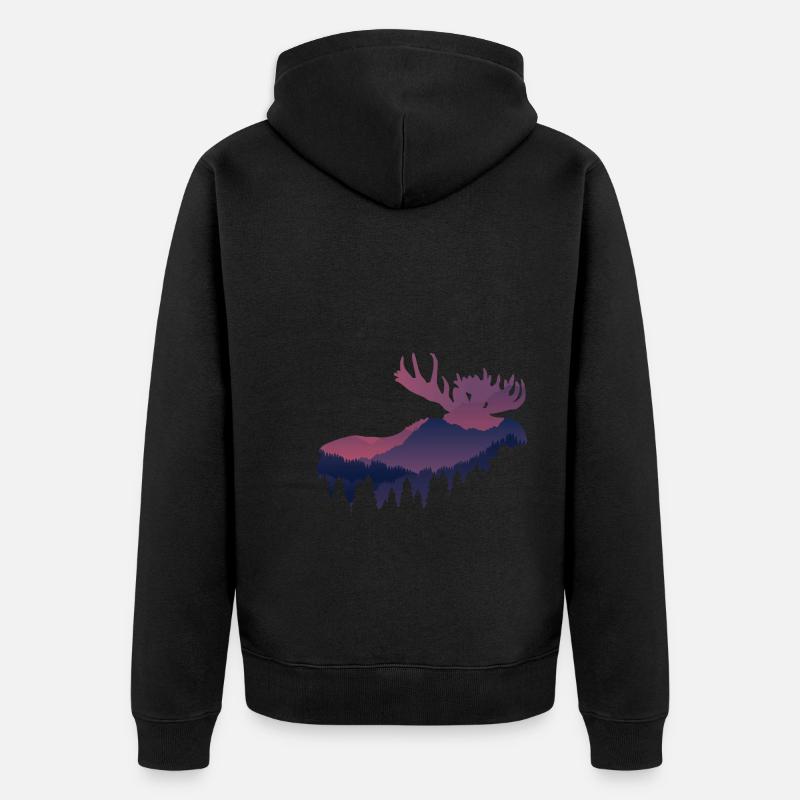 Élan - Veste à capuche bio Premium Unisexe - noir
