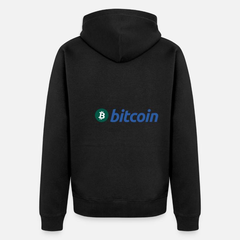 Bitcoin - Veste à capuche bio Premium Unisexe - noir