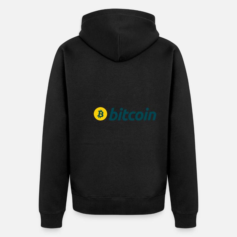 Bitcoin - Veste à capuche bio Premium Unisexe - noir