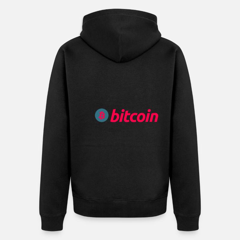 Bitcoin - Veste à capuche bio Premium Unisexe - noir
