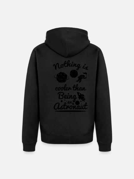 cooler Astronaut - Premium økologisk unisex-hættejakke - sort