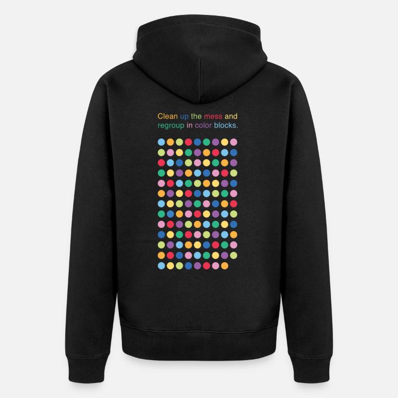 Jeu de cercle - Veste à capuche bio Premium Unisexe - noir