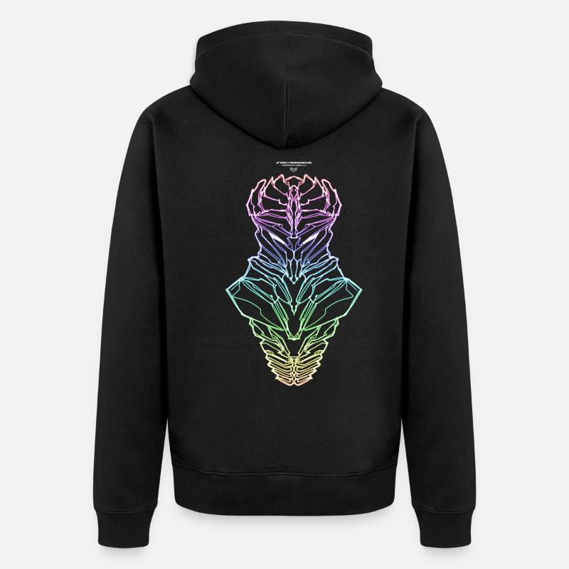 IRON MONKEYS NINJA - Unisex Premium Bio Zip Hoodie - Schwarz