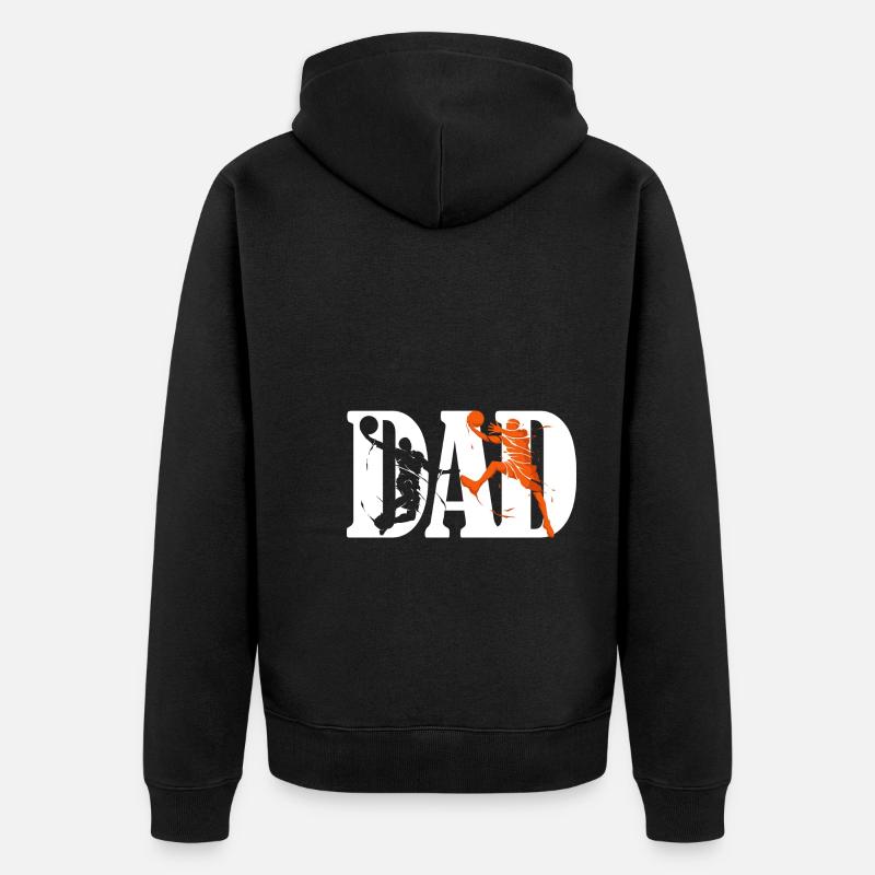 Basketteur Papa - Veste à capuche bio Premium Unisexe - noir
