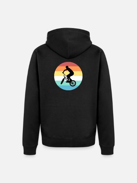 BMX - Unisex Premium Bio Zip Hoodie - Schwarz