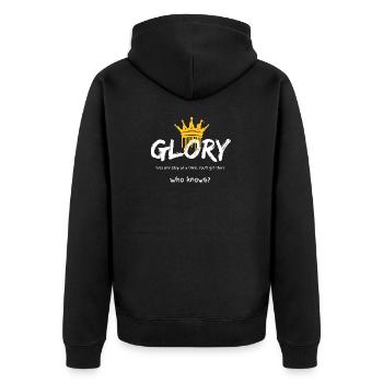 Glory Crown Graffiti - Veste à capuche bio Premium Unisexe - noir - Dos - Nico (187cm)