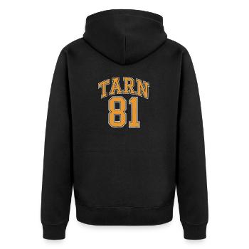 Tarn 81 - Veste à capuche bio Premium Unisexe - noir - Dos - Nico (187cm)
