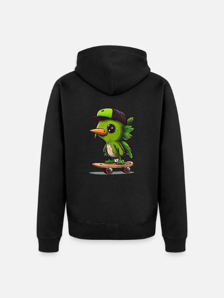 Kiwi Kickflips - Veste à capuche bio Premium Unisexe - noir