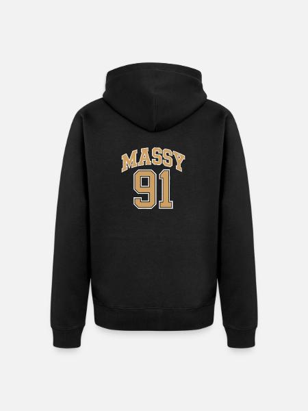 Massy 91 - Veste à capuche bio Premium Unisexe - noir