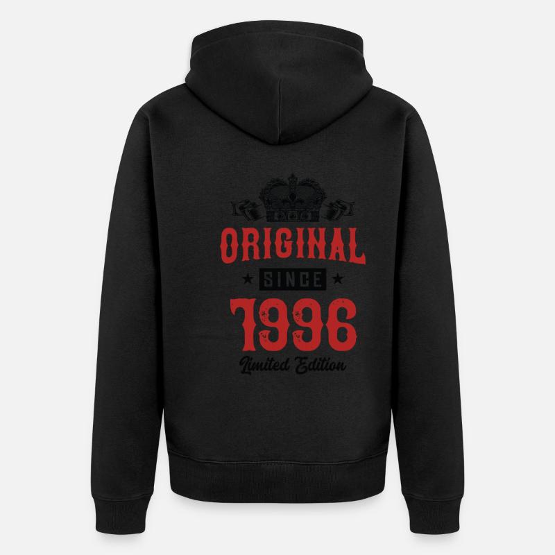 1996 Édition limitée - Veste à capuche bio Premium Unisexe - noir