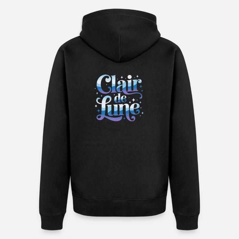 Clair de lune - Veste à capuche bio Premium Unisexe - noir