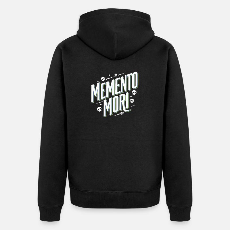 Memento mori - Veste à capuche bio Premium Unisexe - noir