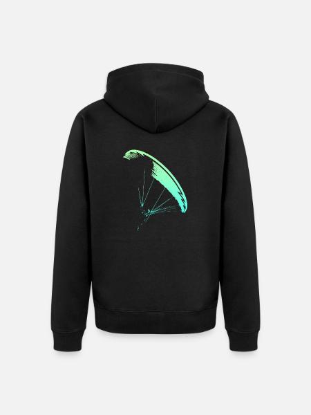 Paraglider Nova CP - Unisex Premium Organic Zip Hoodie - black