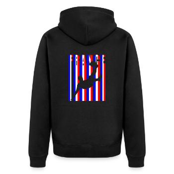 Joueur de football France Coupe du monde - Veste à capuche bio Premium Unisexe - noir - Dos - Nico (187cm)