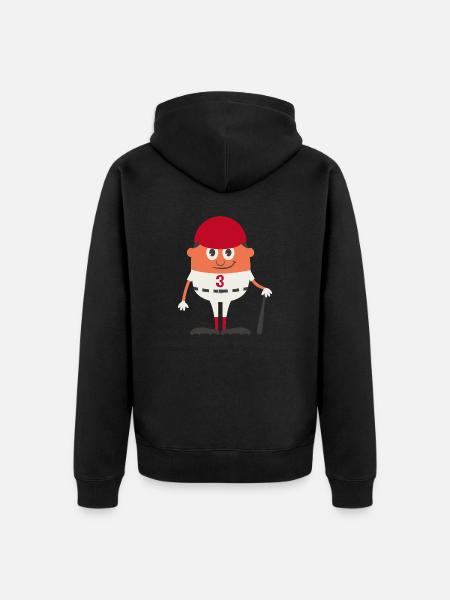Ballsport - Unisex Premium Bio Zip Hoodie - Schwarz