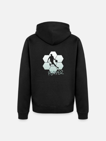 Basketball - Unisex Premium Bio Zip Hoodie - Schwarz