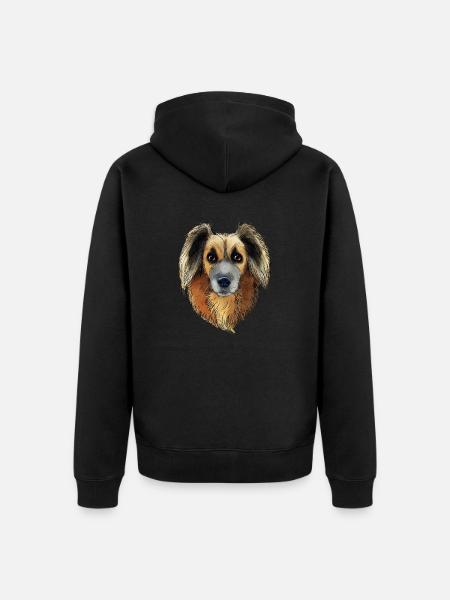 Foxy - Premium økologisk unisex-hættejakke - sort