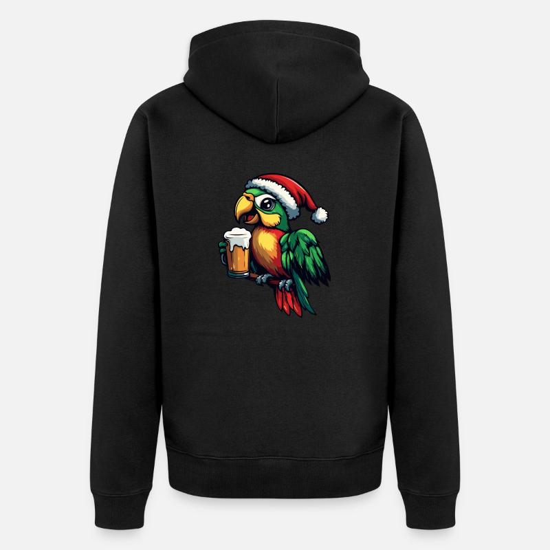 Bière de Noël Papagai - Veste à capuche bio Premium Unisexe - noir