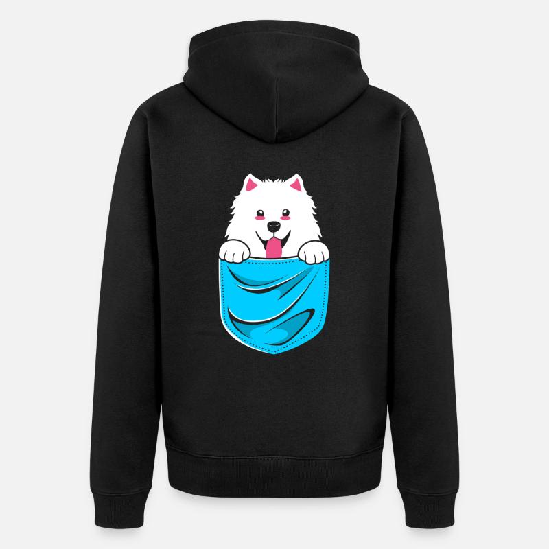Samoyède - Veste à capuche bio Premium Unisexe - noir