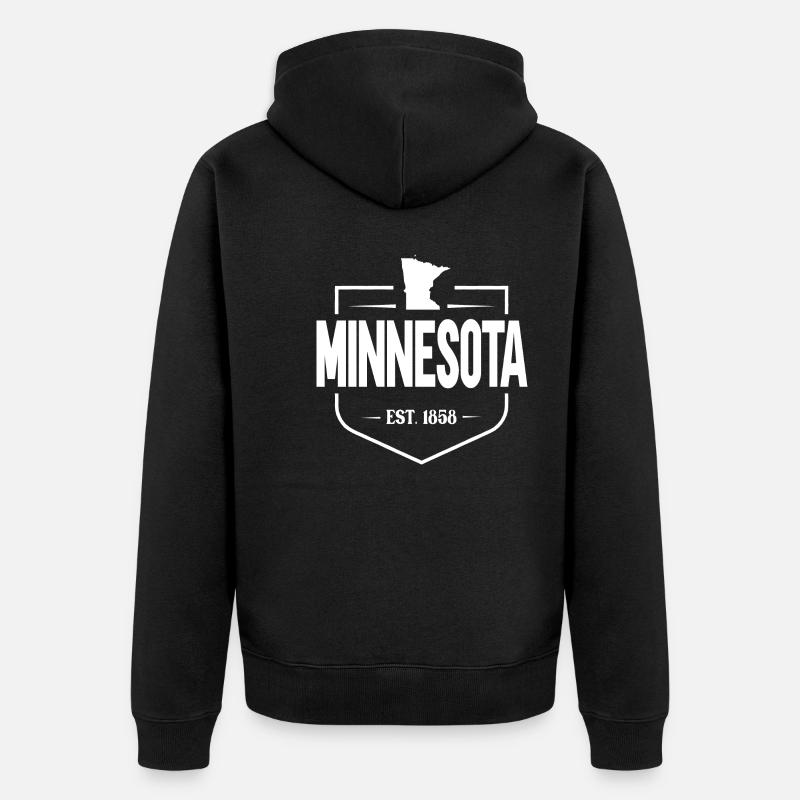 Minnesota - Veste à capuche bio Premium Unisexe - noir