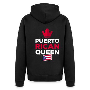 Drapeau de Porto Rico - Veste à capuche bio Premium Unisexe - noir - Dos - Nico (187cm)