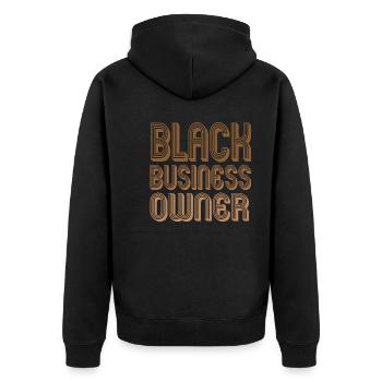 Propriétaire d’entreprise noir - Veste à capuche bio Premium Unisexe - noir - Dos - Nico (187cm)