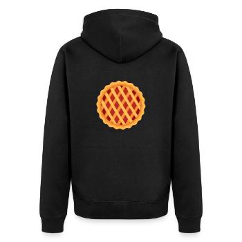 Pie Karneval Kostüm Verkleidung Fasching Pies Cake - Unisex Premium Bio Zip Hoodie - Schwarz - Hinten - Nico (187cm)