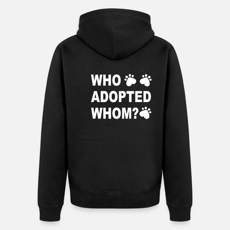 Chien de bien-être animal - Veste à capuche bio Premium Unisexe - noir