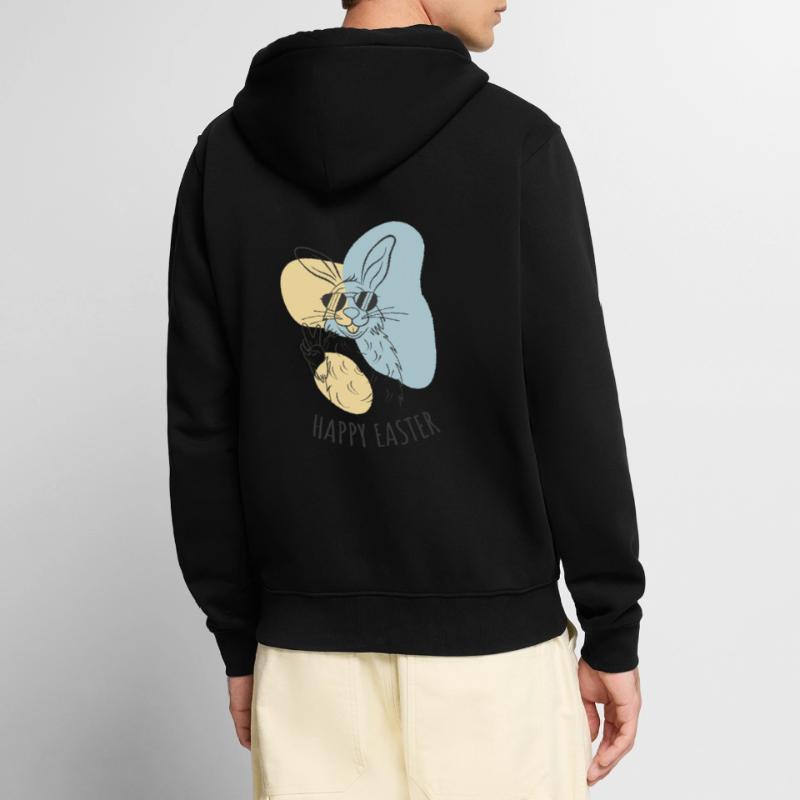 Happy Easter - Easter Bunny - Easter Egg - Gift Unisex Premium Organic Zip Hoodie