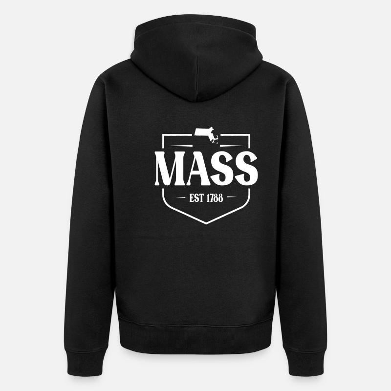 Massachusetts - Veste à capuche bio Premium Unisexe - noir