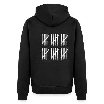 Nombre d’anniversaires 13e anniversaire 13 ans Bday - Veste à capuche bio Premium Unisexe - noir - Dos - Nico (187cm)