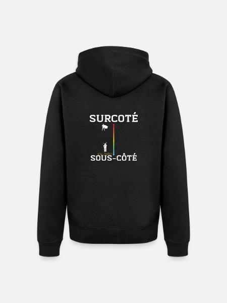 Clés Perdues, Super-héros Trouvé - Veste à capuche bio Premium Unisexe - noir