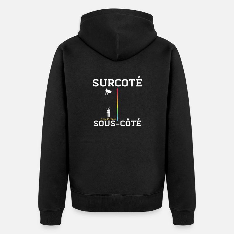 Clés Perdues, Super-héros Trouvé - Veste à capuche bio Premium Unisexe - noir