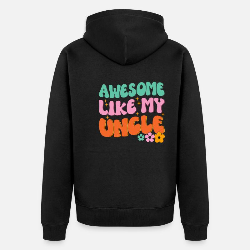 Brillant comme mon oncle - Veste à capuche bio Premium Unisexe - noir