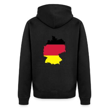 Deutschland - Veste à capuche bio Premium Unisexe - noir - Dos - Nico (187cm)