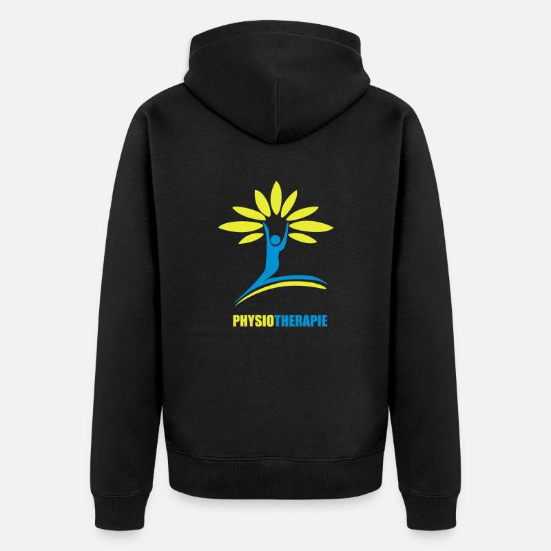 arbre de physiothérapie - Veste à capuche bio Premium Unisexe - noir