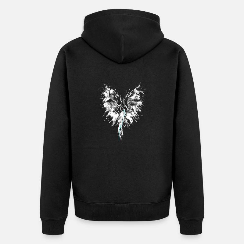 Phoenix1 - Veste à capuche bio Premium Unisexe - noir