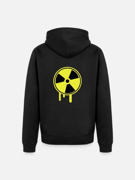 atom_symbol_1_f2 - Veste à capuche bio Premium Unisexe - noir