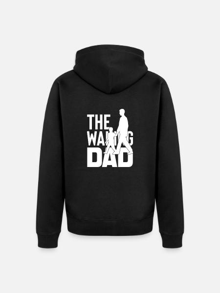 The Walking Dad - Unisex Premium Bio Zip Hoodie - Schwarz