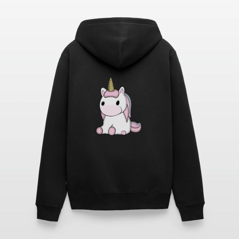 Baby Einhorn Geschenkidee Unisex Premium Bio Zip Hoodie
