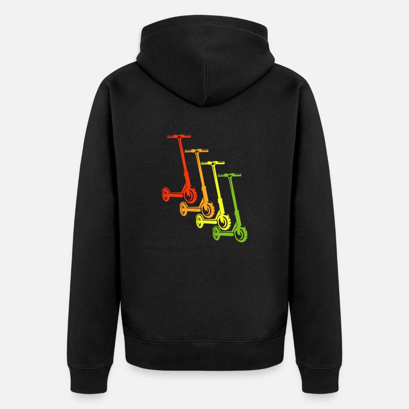 E-Scooter E-Roller Scooter - Veste à capuche bio Premium Unisexe - noir