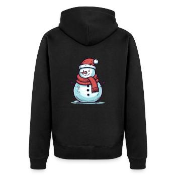 Je suis le bonhomme de neige le plus cool - Veste à capuche bio Premium Unisexe - noir - Dos - Nico (187cm)
