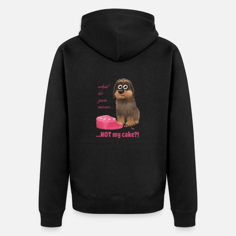 Ce n’est pas mon gâteau - Veste à capuche bio Premium Unisexe - noir