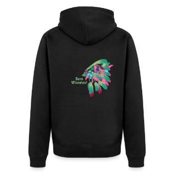 sauvez winnetou,winnetou,Indien,Plumes,Chef - Veste à capuche bio Premium Unisexe - noir - Dos - Nico (187cm)