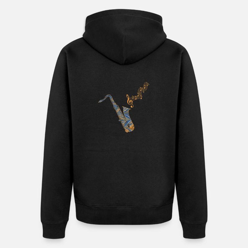 Saxophone Ebru 50 - Veste à capuche bio Premium Unisexe - noir
