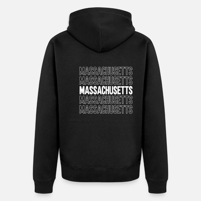 Massachusetts - Veste à capuche bio Premium Unisexe - noir