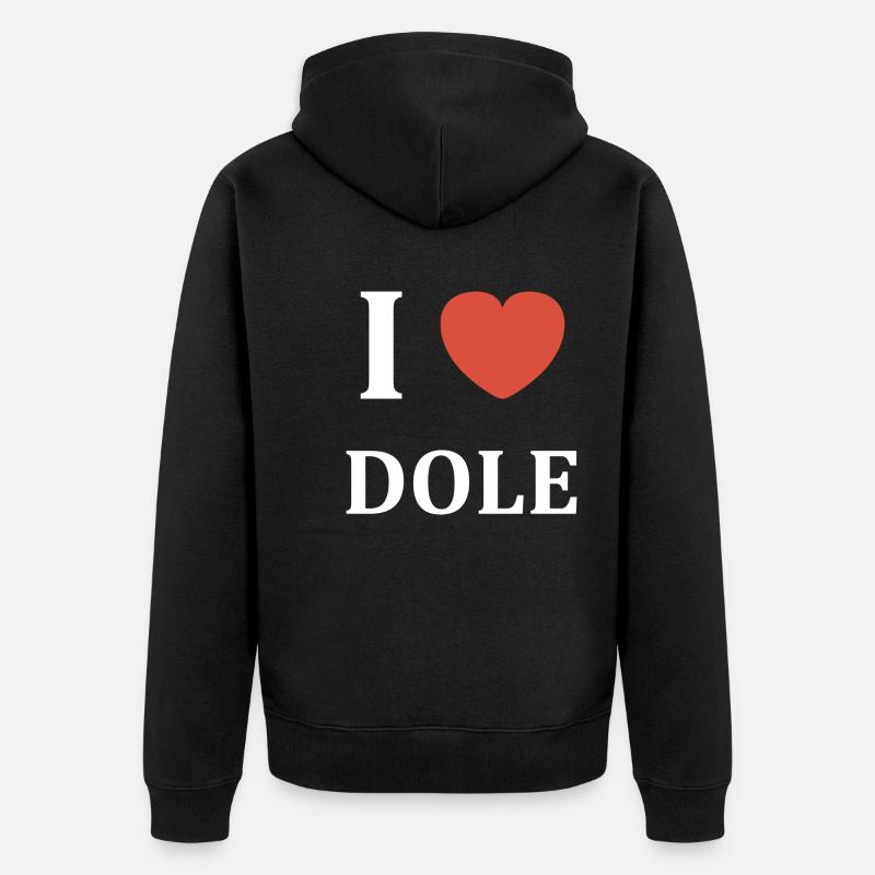 i love dole - Veste à capuche bio Premium Unisexe - noir