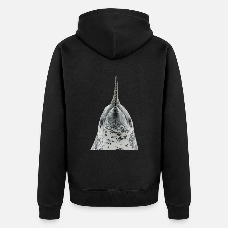 Narval - Veste à capuche bio Premium Unisexe - noir