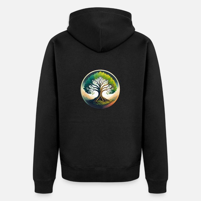 arbre de vie - Veste à capuche bio Premium Unisexe - undefined