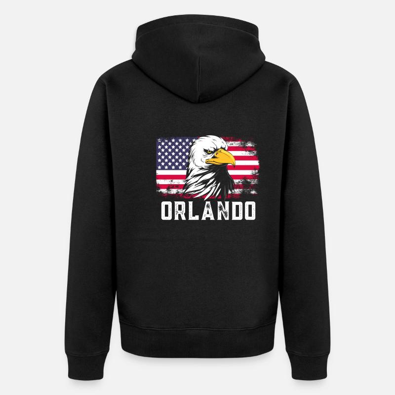 Orlando Floride - Veste à capuche bio Premium Unisexe - noir